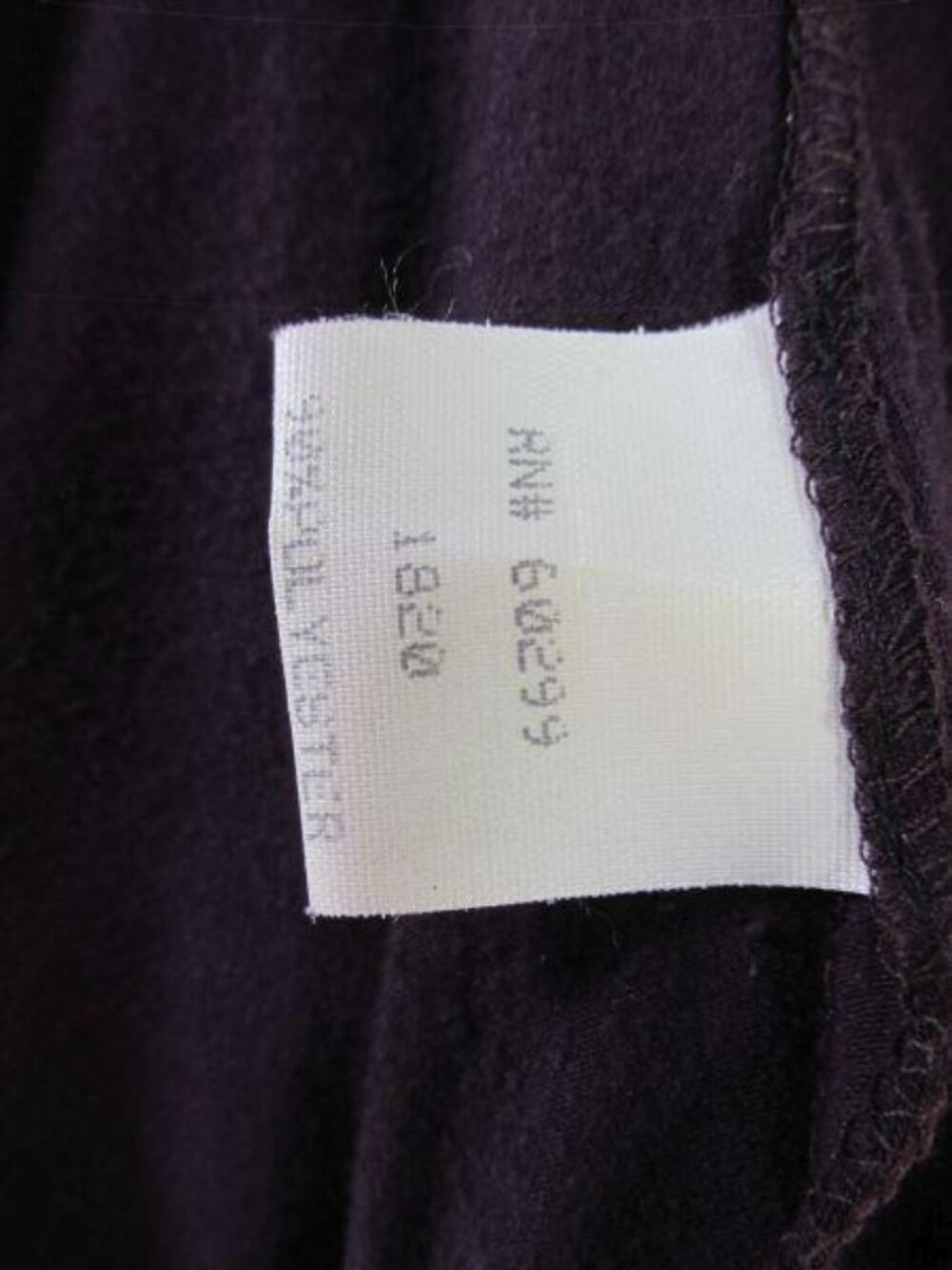 Vintage Chetta B Purple Velvet Jersey Maxi Dress 12 Geometric Body Con Stretch - Picture 7 of 11